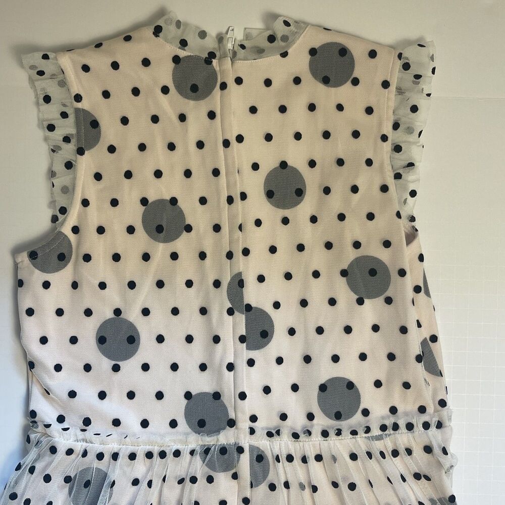 American Girl Girls 14 Polka Dot Tulle Party Dress Bow Special Occasion Formal - Picture 8 of 12